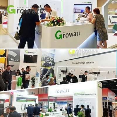 10kw Growatt 3단계 400v 하이브리드 고전압 리?? 배터리 태양 변압기 5