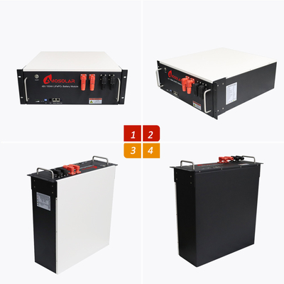 3.2 볼트 명소 전압 LiFePO4 배터리 100AH Amosolar 5KW 8KW 10KW 48v 리?? 이온