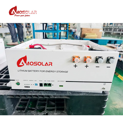 태양광 PV 시스템 성능을 위해 Amosolar 랙에 장착된 48V 100Ah/200Ah 리?? 배터리