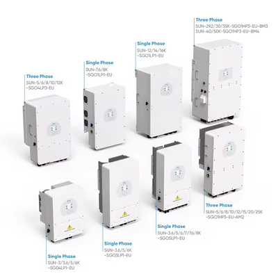데이 3단계 하이브리드 태양광 인버터 6KW 8kw 10kw 12kw 리?? 이온 배터리 30.5 무게
