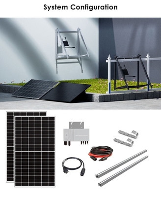 MPPT 컨트롤러 Amosolar 1000W 600W 800W SolarUnit for Home On Grid Balcony 태양광 PV 시스템 키트