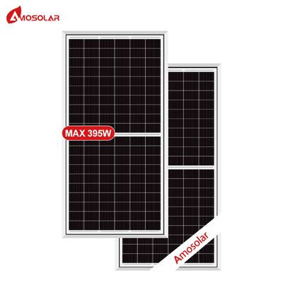 아모솔라 반전지 166mm 380w 385w 390w 4mm2 케이블과 함께 모노 태양 전지 패널 OEM 주문