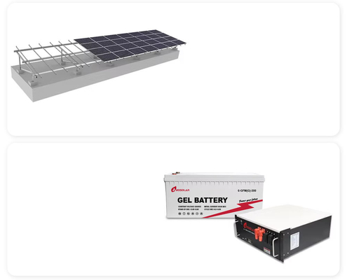 1-50KW 리?? 이온 배터리 Amosolar 하이브리드 온-오프 그리드 태양광 발전 시스템 집용 키트