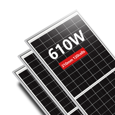 아모솔라 600W 태양 전지 패널 210*210mm 셀 IP68 등급 연결 상자