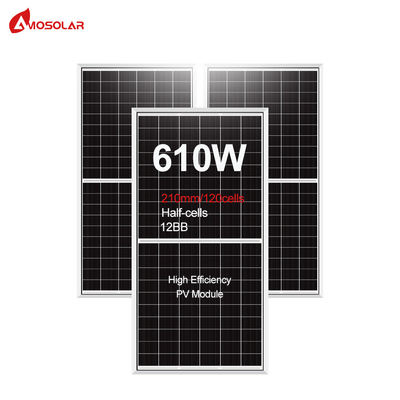 아모솔라 580W 590W 600W 610W 반단 태양 전지 패널