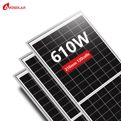 아모솔라 580W 590W 600W 610W 반단 태양 전지 패널