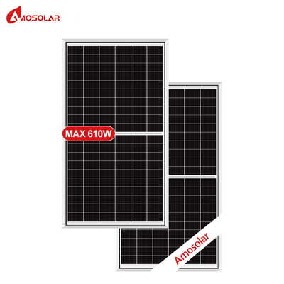 조크션 박스 IP68 등급 Amosolar 120 태양 전지 580w 585w 595w 600w 610w 태양 전지 패널