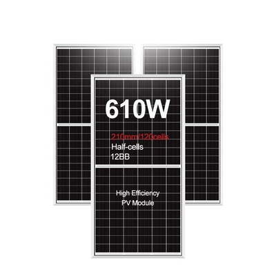 Amosolar 고 에너지 효율 태양 전지 패널 595w 600w 605w의 지상 장착 옵션