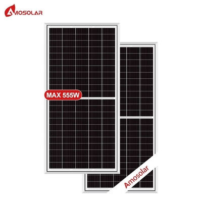 500w 550w 555w의 Amosolar 지상 장착 브래킷으로 태양 전지 시스템을 업그레이드