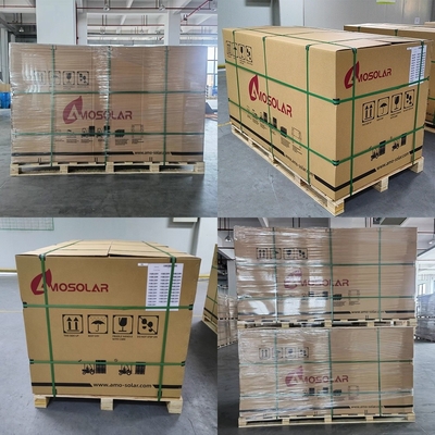 500w 550w 555w의 Amosolar 지상 장착 브래킷으로 태양 전지 시스템을 업그레이드