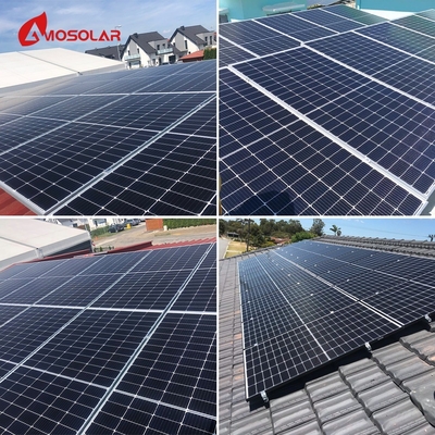 MPPT 컨트롤러 아모솔라 5kw 10kw 하이브리드 태양 전지 패널 시스템