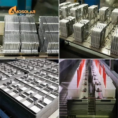 12V100AH GEL 납산 배터리와 함께 Amosolar 재충전 가능한 심 사이클 태양 배터리