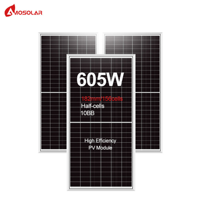 듀플 글래스 575w 580w 585w 590w 595w 600w 605w 단일 태양 에너지 패널 TUV CE ISO