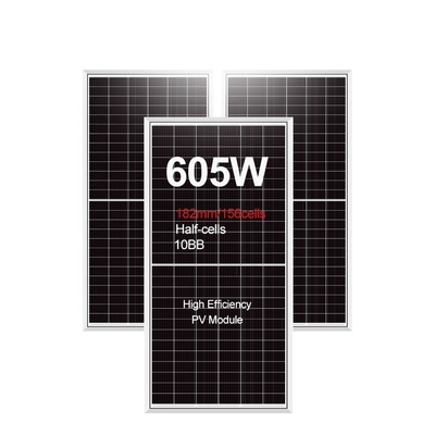 아모솔라 반전지 PERC A급 태양 전지 590 와트 595 와트 600 와트 OEM 주문