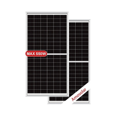 지속가능한 태양 에너지 생산을 위한 Amosolar 550W 단층 태양광 PV 패널