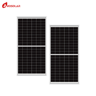 MC4 호환성 커넥터 Amosolar 555 Wp Watt CE/TUV 인증을 가진 태양 전지 패널