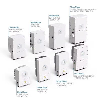 Deye 24v 48v 5kw 6kw 8kw 10kw Sun-5k-sg03lp1-eu 및 Sun-8k-sg01lp1-eu 가정용 하이브리드 인버터