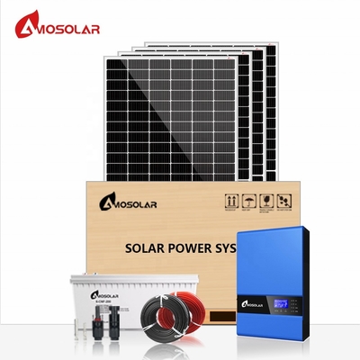 맞춤형 장착 구조와 오프 그리드 기능을 갖춘 Amosolar 3kw 태양 에너지 시스템