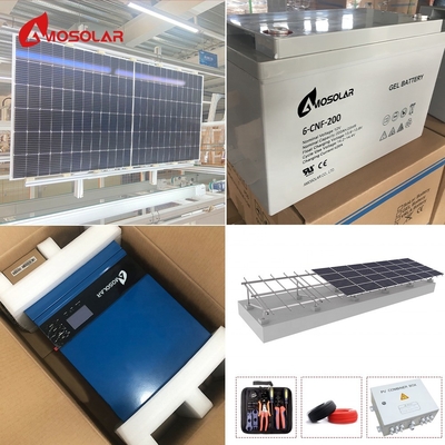 맞춤형 장착 구조와 오프 그리드 기능을 갖춘 Amosolar 3kw 태양 에너지 시스템