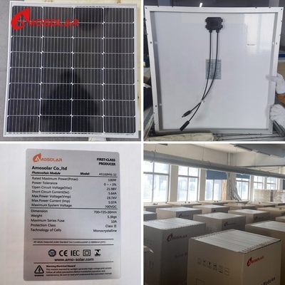AS100M6-32 태양 전지 패널 18V 160W 모듈 100W 120W 150W 200W 250W 300W 오픈 서킷 전압