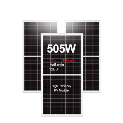 인증된 485w 490w 495w 500w 505w 태양광 패널 키트로 PV 플랜트를 업그레이드하십시오.