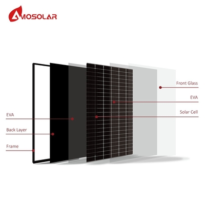 아모솔라 모노 풀 블랙 태양광 380W 400w 410w 420w PV 패널 CE TUV 인증