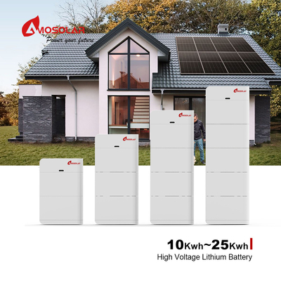 쌓일 수 있는 고전압 태양 리?? 이온 배터리 에너지 저장 시스템 10Kwh Amosolar