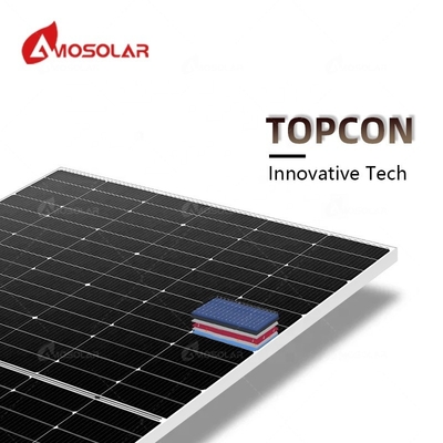 소매업체용 아모솔라 태양광 모노 크리스탈린 N형 450W 500W 550W 580W 600w 620w 반 자른 태양광 패널
