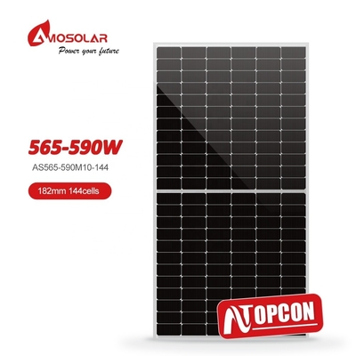 550W 560W 575W 580W 600W 620W 안오디제 알루미늄 합금 프레임과 함께 N형 태양 전지 패널