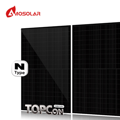 300mm / 300mm 케이블 길이 전체 검은색 모노 N 타입 톱콘 태양 전지 패널 565w 580w 144
