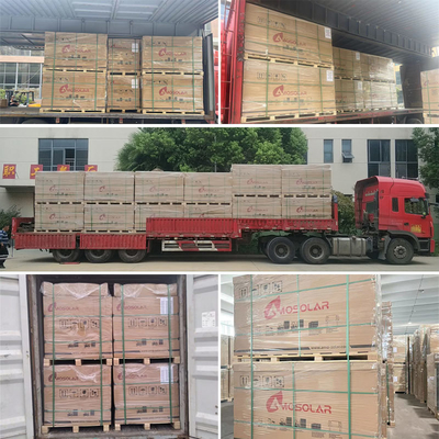 300mm / 300mm 케이블 길이 전체 검은색 모노 N 타입 톱콘 태양 전지 패널 565w 580w 144