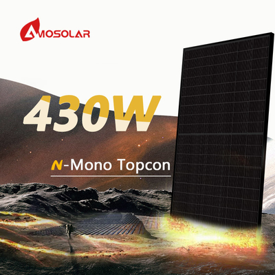 300mm / 300mm 케이블 길이 전체 검은색 모노 N 타입 톱콘 태양 전지 패널 565w 580w 144