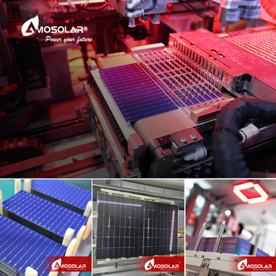 아모솔라 N형 단결성 태양 전지 패널 550W 580W 575W 585W 595W CE TUV ISO