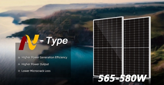 182mmx182mm 세포 크기 Amosolar 태양 전지 패널 태양 전지 시스템의 궁극적인 선택