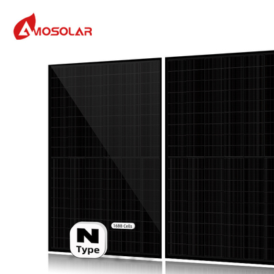 반전지 모노 550W 575W 580W 590W N형 태양 전지 패널 지붕 및 IP68 연결 상자