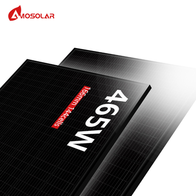 검은색 뒷면 모노 모든 검은색 144 셀 440w 450w 460w 465w TUV CE와 태양 전지 패널