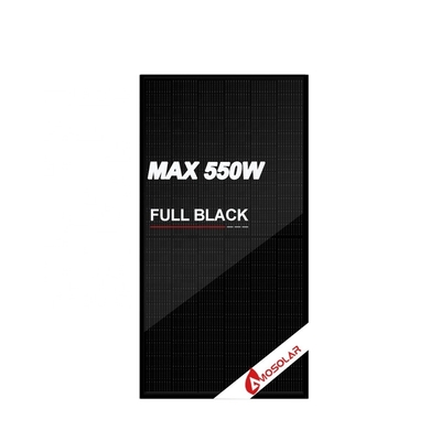 182mm 144 셀 525W 535W 545W Amosolar 모든 검은색 태양 전지 태양 모듈