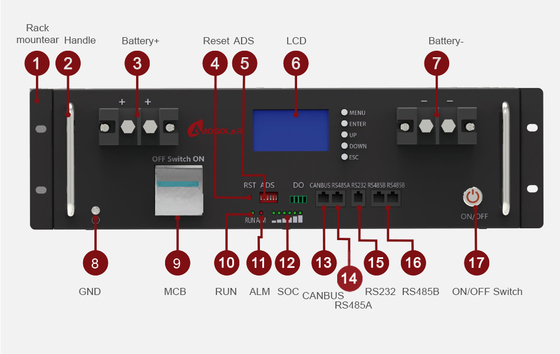 전기 에너지 10 Wh 6000 깊은 사이클 12V 24V 48V 51.2V 10kwh Lifepo4 배터리 팩