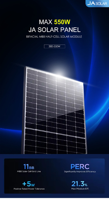550W 태양 전지 패널 182mm 단 결정 545 와트 560W 570W 580W 590W 600W 가정용
