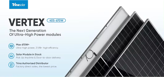 안오디제 알루미늄 합금 프레임 N형 태양 전지 패널 500W 550W 550W 와트 575W 580W 가정용