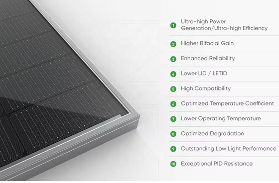 진코 560w 570w 태양 전지 패널 3 다이오드 연결 상자 및 182mmx182mm 셀 크기