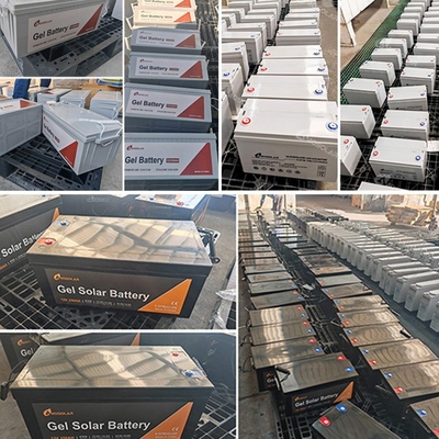 12V/24V/36V/48V Amosolar 납산 젤 배터리 100ah 200ah