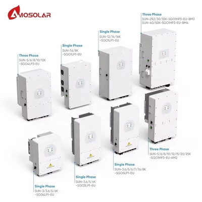 단일 단계 문자열 태양 전지 인버터 6kw 220V/230V/240V 출력 및 태양 전지 변환