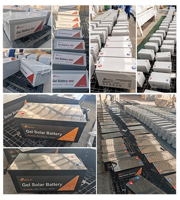 12v 100ah 150ah 200ah 250ah 깊은 사이클 태양 젤 배터리 신뢰할 수 있는 에너지 저장