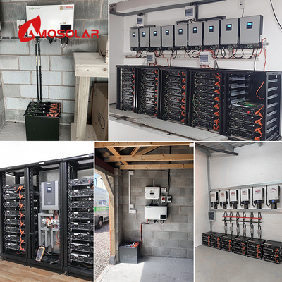 100Ah 200Ah 딥 사이클 5KW 10KW 48V 51.2V 서버 랙 마운트 가정용 태양광 저장 배터리