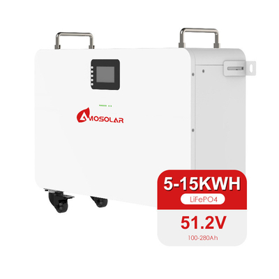 51.2V 에너지 저장 5kwh 10kwh Amosolar에 의해 태양 시스템에 대한 Lifepo4 리?? 배터리
