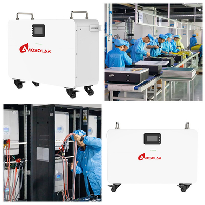 10kwh 51.2v 200ah 280ah 100ah Amosolar의 가정 에너지 저장용 모바일 태양 전지