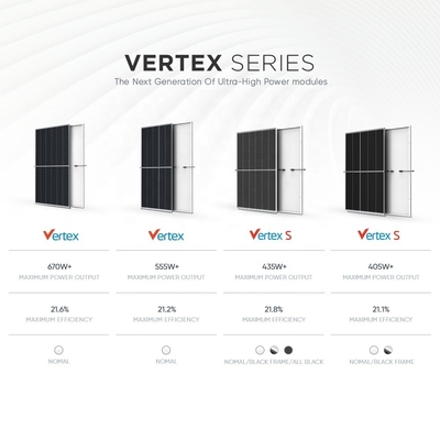 베르텍스 S 플러스 트리나 태양 전지 패널 450w 425w 430w 435w 440w 445 와트 모노 PV 모듈