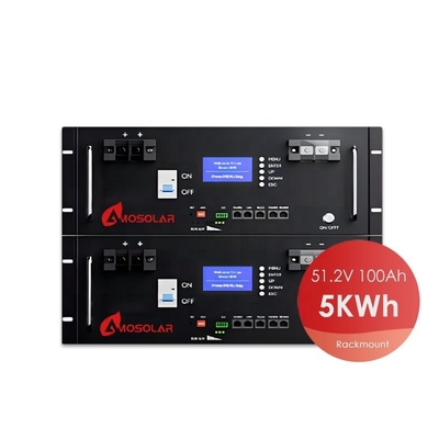 48V/51.2V 200Ah Amosolar 서버 랙 배터리 정상 온도 전력 저장