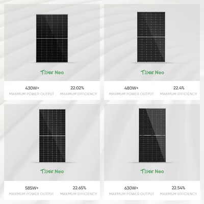 Jinko 182MM N 타입 580W 595W 570W IP68 등급 연결 상자와 함께 모노 반 절단 PV 패널
